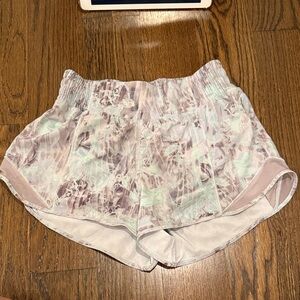 Plisse Bloom Multi High Rise Lululemon Hotty Hot Shorts